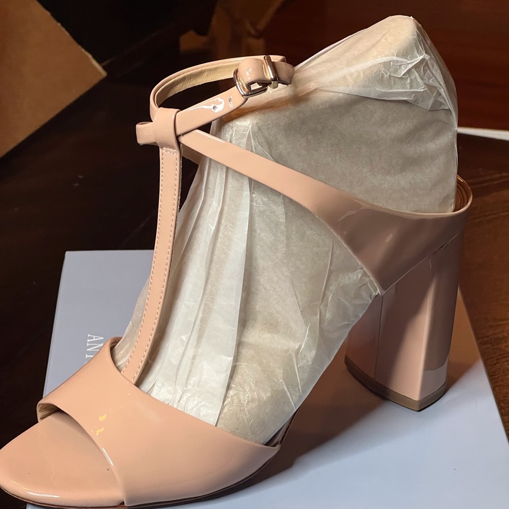 NWT Woman’s size 10 Nude open toe heeled sandal by Antonio Melani
